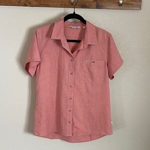 Orvis Camp Shirt Women’s L Outdoor Performance UPF 30 Hiking Fishing Travel Top